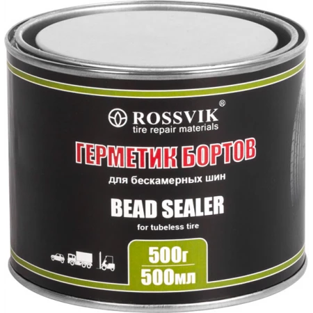 Герметик бортов шин, 500мл/500г (банка без кисти) РОССВИК GB.05.X.1